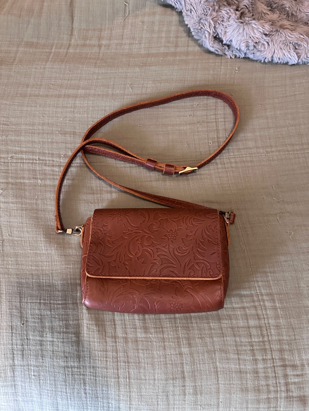 Portland Leather Goods Mini Metro Crossbody, Meadow
